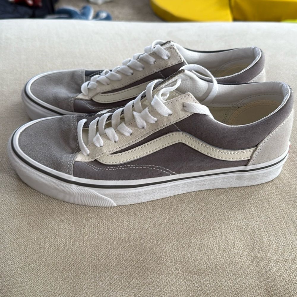 Vans Old Skool Style 36 Shoes Navy Gray Colorblock Sneakers - Picture 4 of 13